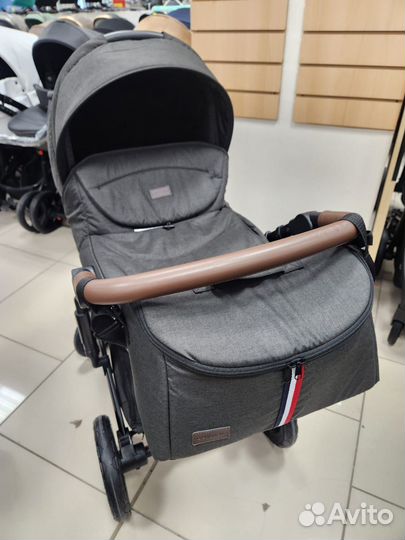 Коляска 3 в 1. Люкс мом 808. Чёрный