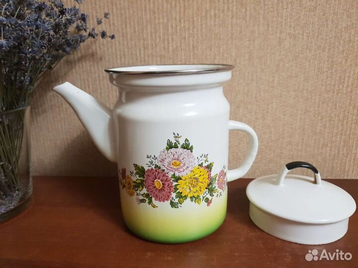 Чайник заварочный эмалированый СССР