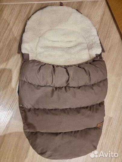 Зимний конверт в коляску на овчине до 3 лет