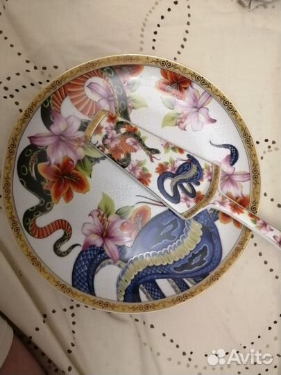 Блюдо для торта с лопаткой 26см