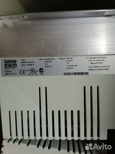 Частотный преобразователь Lenze