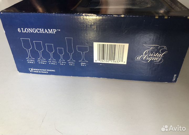 Новый набор стаканов для виски Cristal d'arques