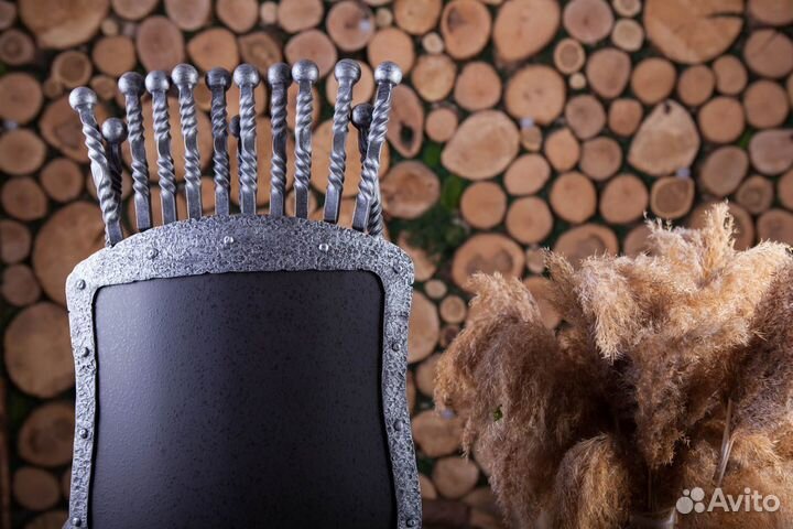 Каминный набор Щит-подставка Казбек на 10 шампуров