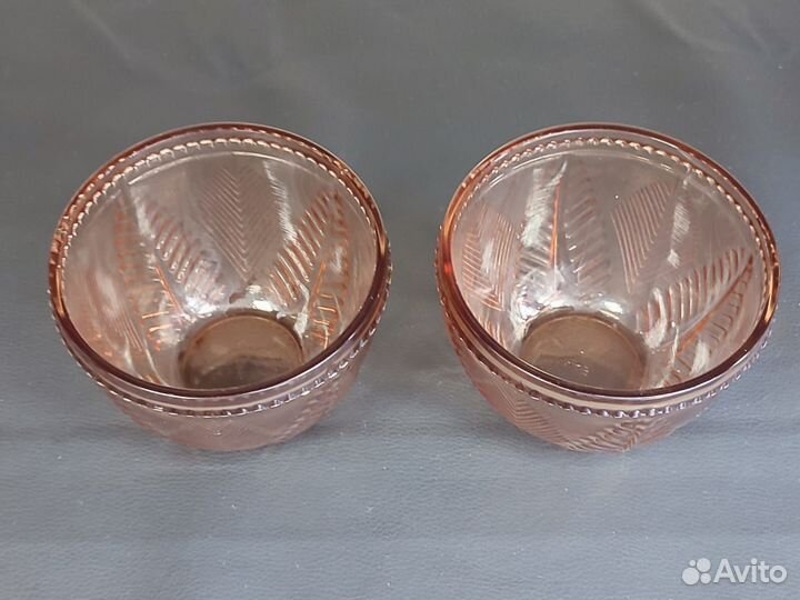 Салатник цветное стекло набор 2 шт