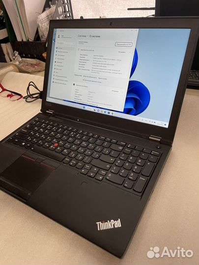 Ноутбук lenovo thinkpad P53 i7-9850M/32/256+500