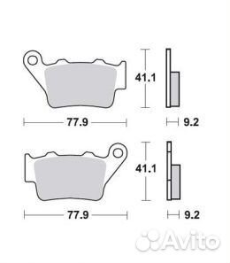 Тормозные колодки gold fren 023 S33 S1000RR MT03