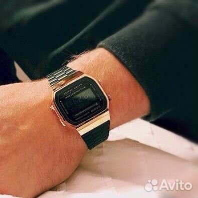 Часы наручные электронные Casio A-168wegb-1B