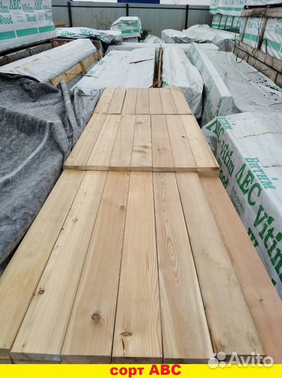 Пол из палубной доски лиственница