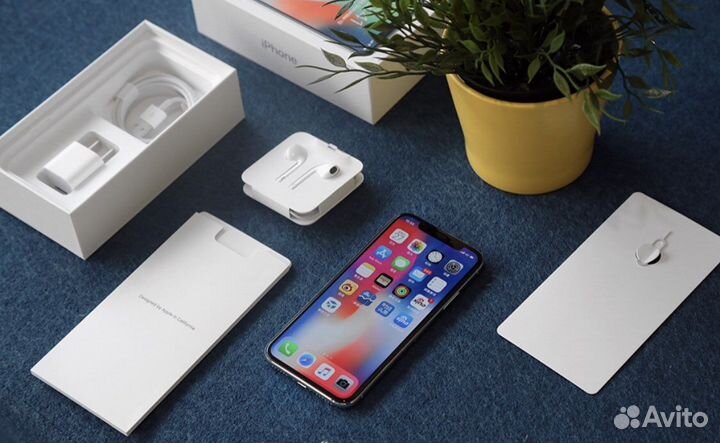 Новый iPhone X, Белый, 256 gb