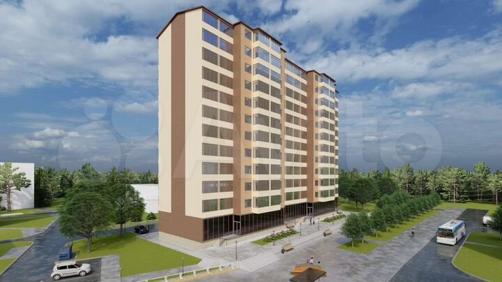 2-к. квартира, 75 м², 6/12 эт.