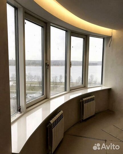 Подоконник из камня кварцевый агломерат