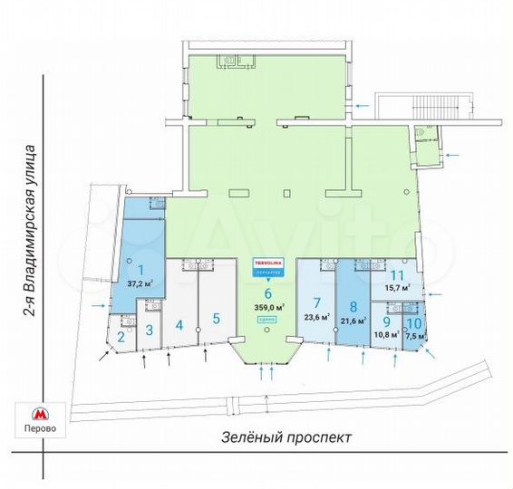 Аренда помещения в Перово
