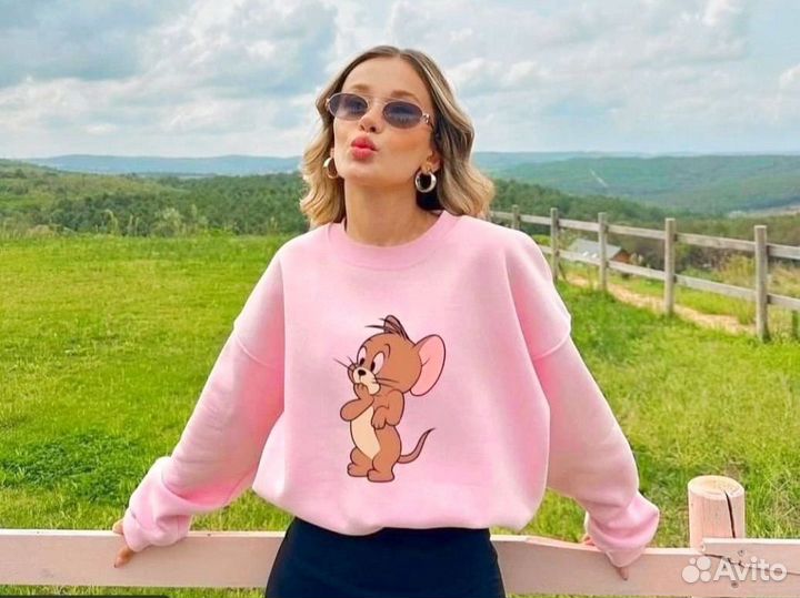 Свитшот с начесом теплый