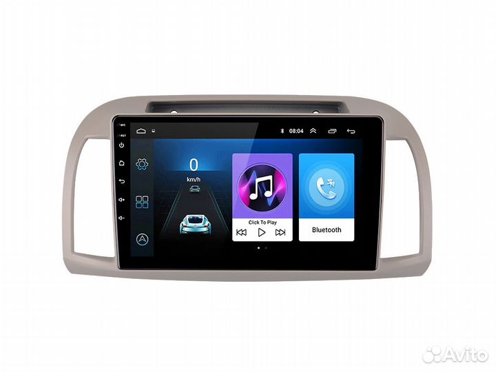 Магнитола Nissan March K12 Android