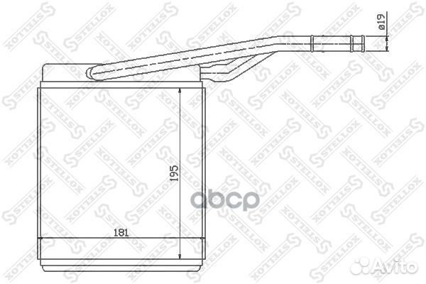 10-35069-SX радиатор печки Ford Focus all 98-0