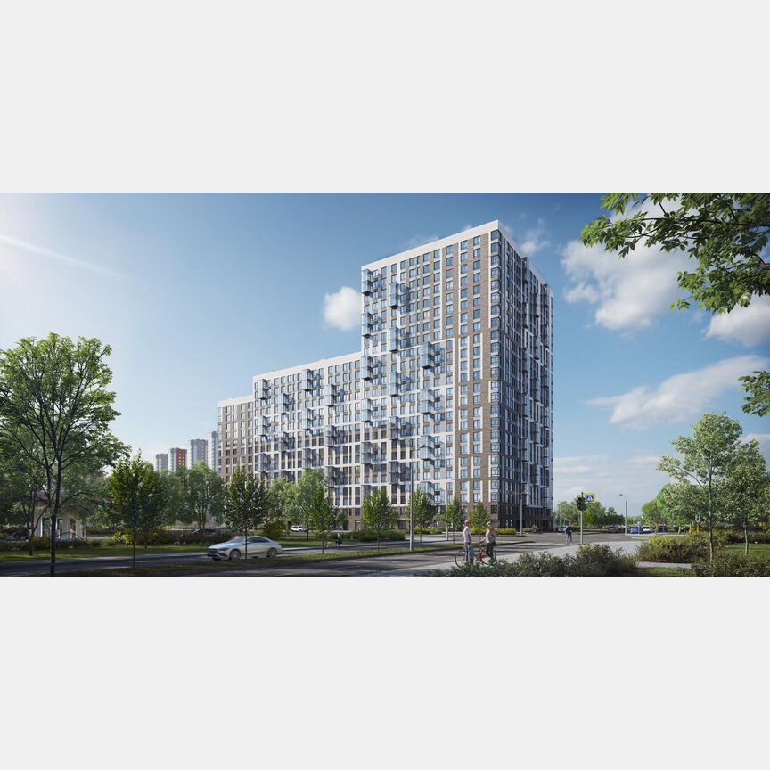 2-к. квартира, 51,6 м², 20/23 эт.