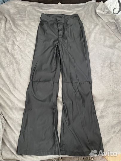 Кожаные брюки женские