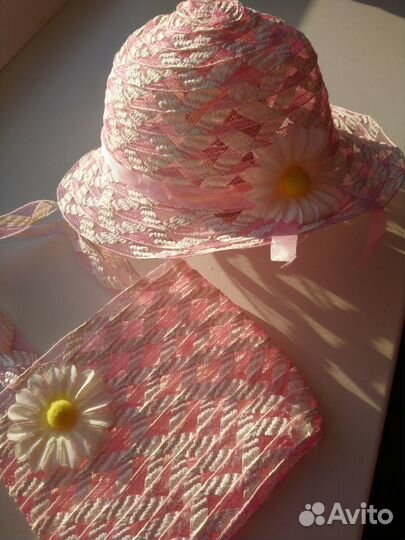 Шляпка с сумочкой для девочки