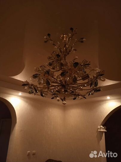 Люстры хрустальные бу