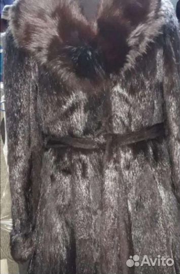 Шуба из стриженой нутрии