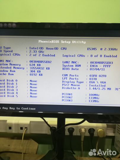 Supermicro X7DBE с комплектом