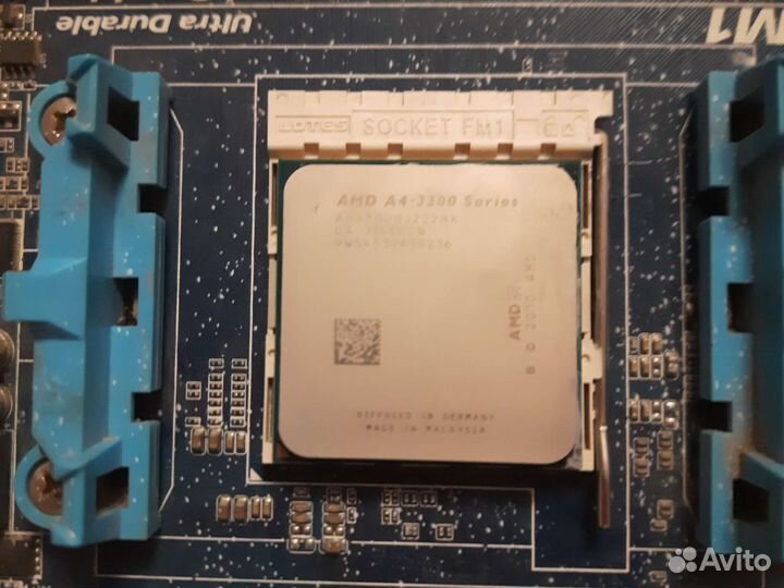Материнская плата fm1 с a4-3300 и сет. картой
