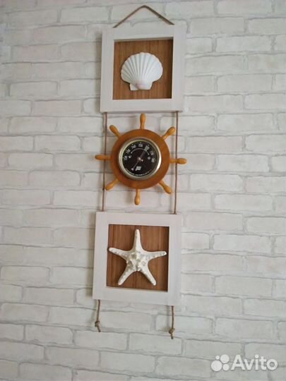 Морские ракушки, коньки из гипса для оформления ин