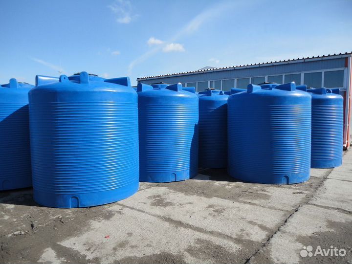 Емкость пластиковая 10000 л. для воды, дизеля