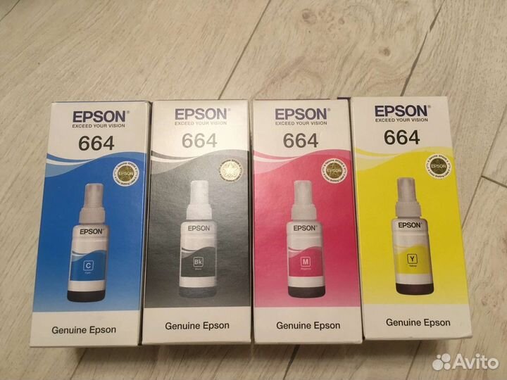 Чернила для принтера epson 664