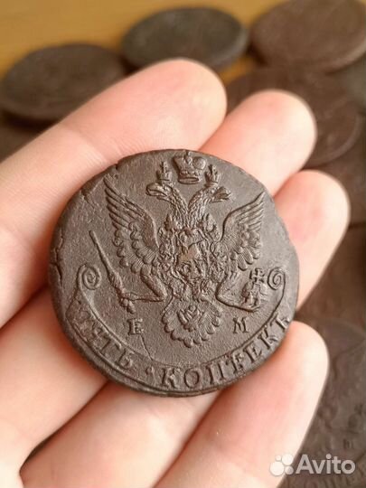 Кладовые пятаки Екатерины II
