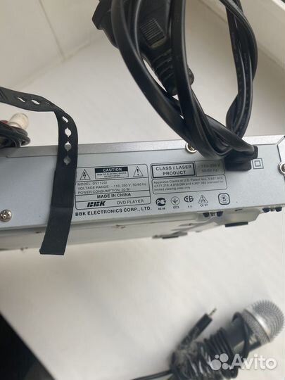 Dvd плеер BBK DV112SI + микрофон