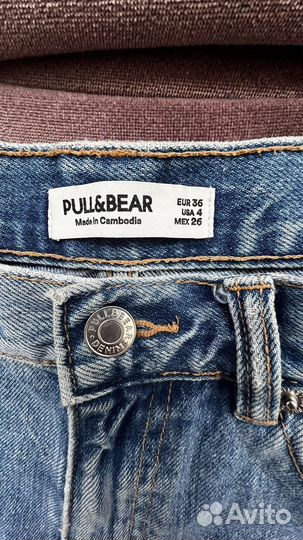 Pull and bear шорты джинсовые