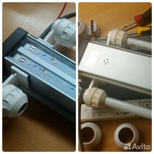 Светильники аквариума. Peмoнт зелаква