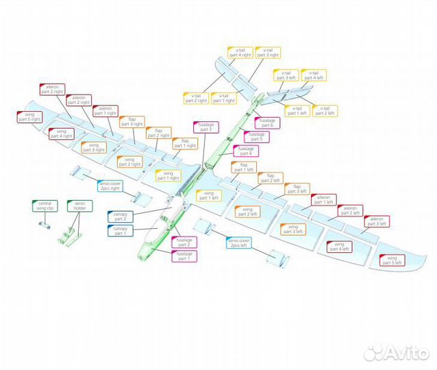 Корпус самолета на радиоуправлении Joker