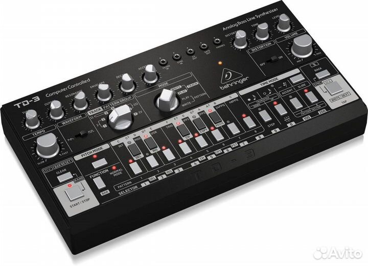 Аналоговый басовый синтезатор Behringer TD-3-BK