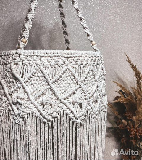 Абажур плетеный