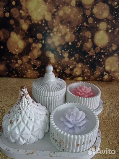 Гипсовый набор и свечи