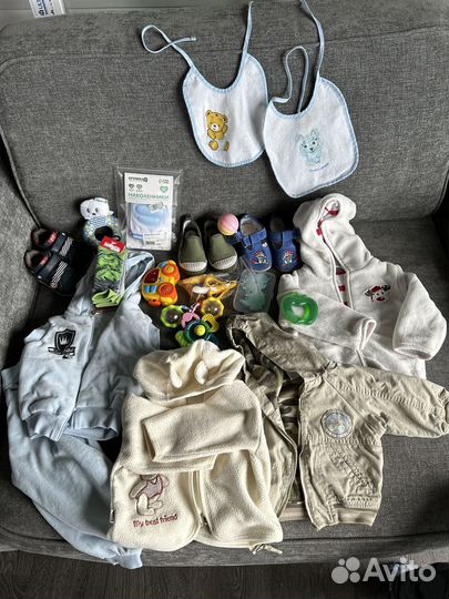 Детские вещи на мальчика 5-10мес., пакетом