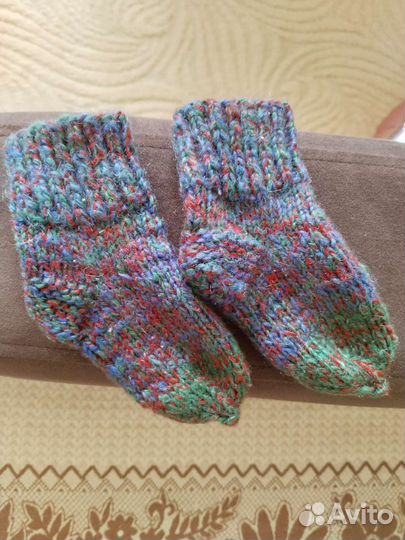 Шерстяные носки на ребенка