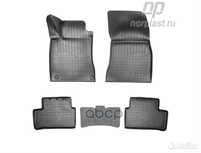 Ковры в салон, полиуретан, цвет черный