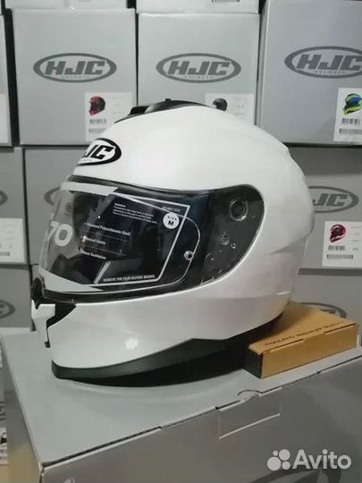 Мотошлем HJC C70 pearl white