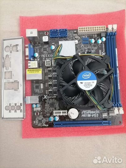 Материнская плата lga 1155 h61 с процессом i5-2500