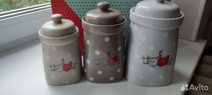 Набор банок для специй (сыпучих предметов) olaff