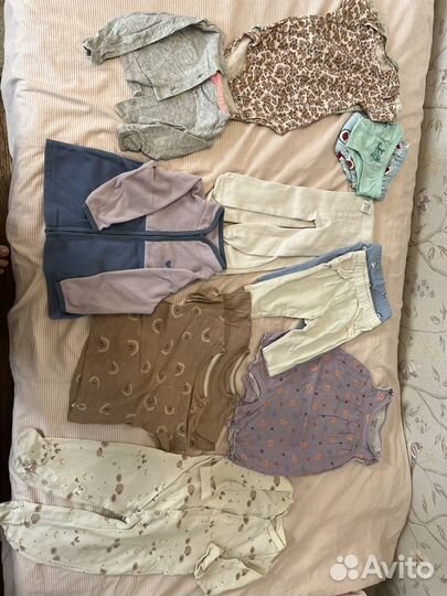 Пакет вещей на девочку 74 80 размер