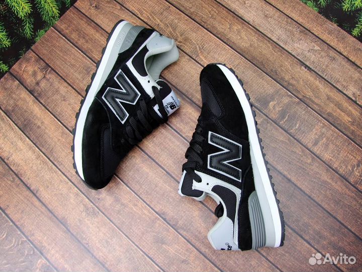 Кроссовки мужские new balance 574 чёрный 42