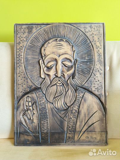 Резные картины из дерева панно икона