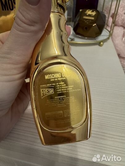 Moschino Fresh gold eau de parfum 30мл. Оригинал