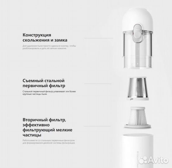 Автомобильный пылесос xiaomi