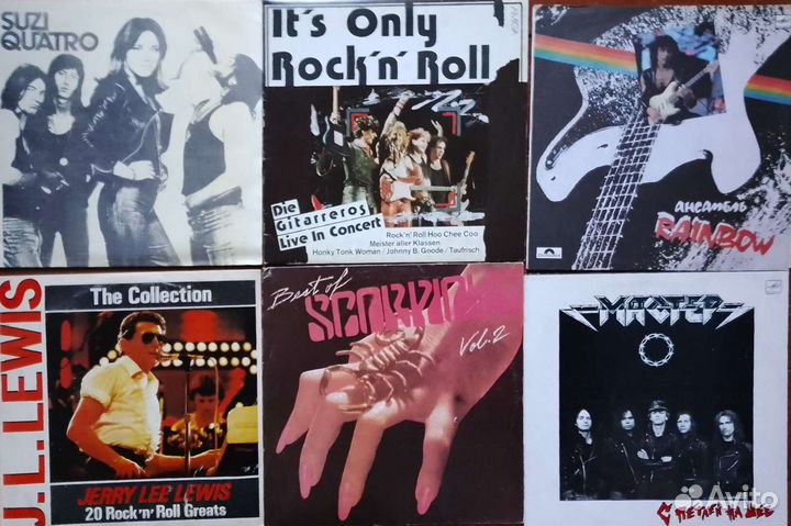 Виниловые пластинки рок