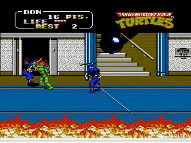 Игра Черепашки-ниндзя 2 для Dendy